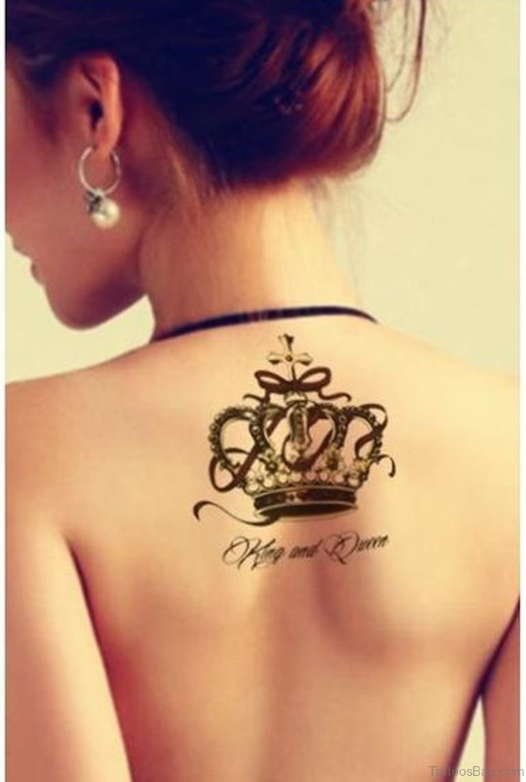 22 Pleasing Queen Crown Neck Tattoos pertaining to sizing 768 X 1140