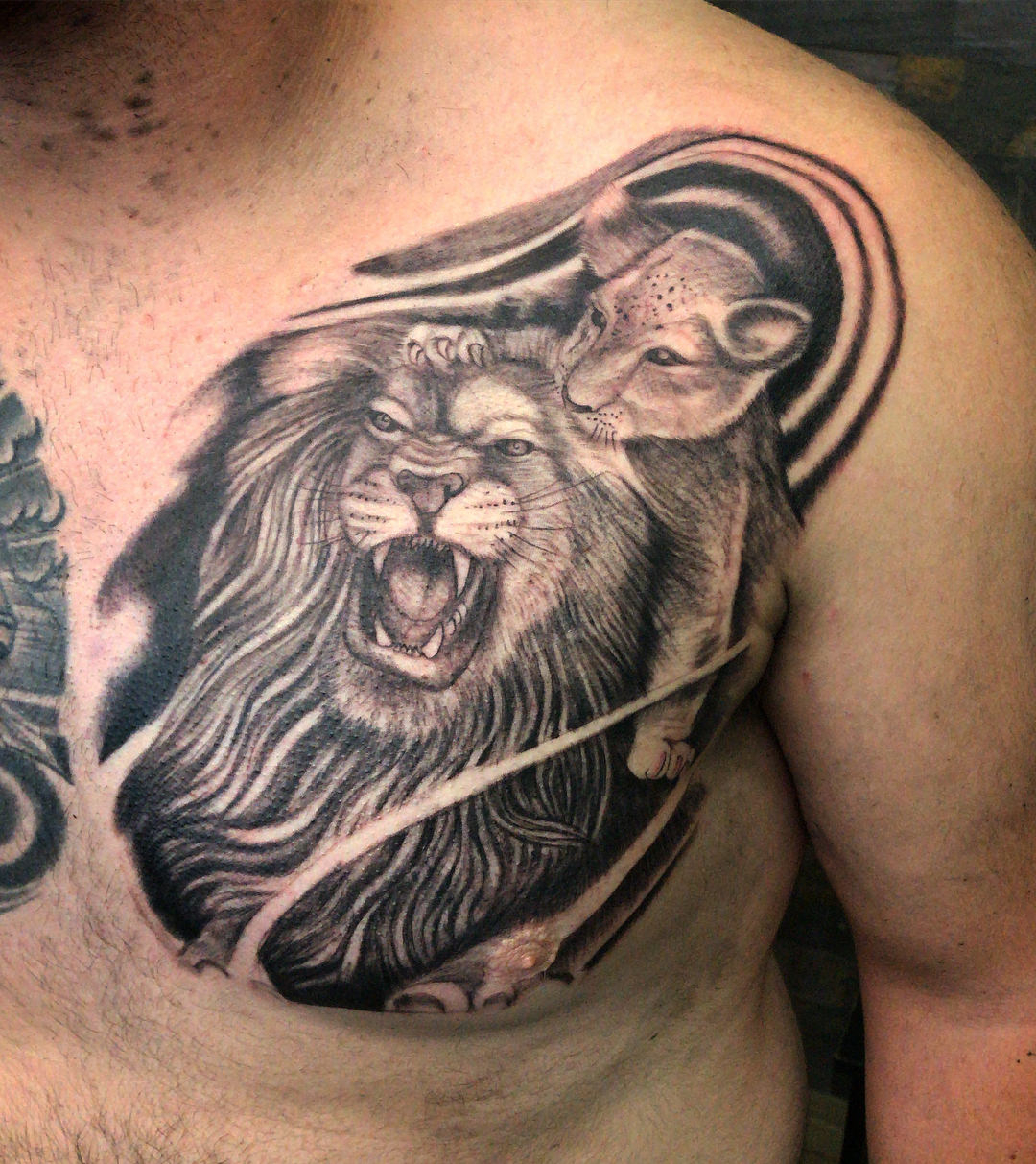 225 Coolest Lion Tattoo Ideas For Men This Year Rawiya with regard to proportions 1080 X 1213