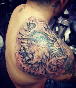 225 Coolest Shoulder Tattoos For Men And Women This Year for size 1080 X 1250