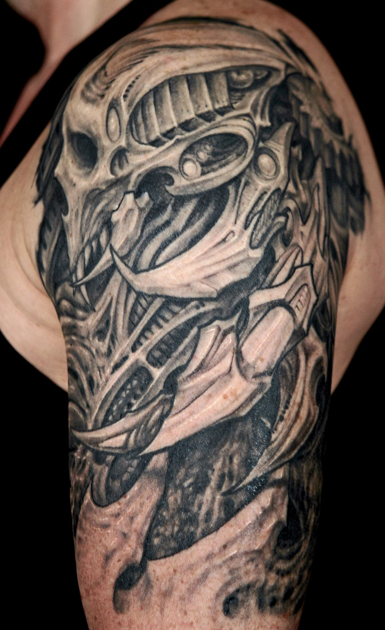 25 Amazing Biomechanical Tattoos Design Tattoo Design in size 1253 X 2048