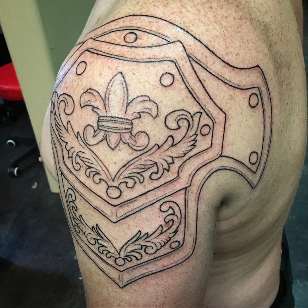 26 Armor Shoulder Knight Tattoo for measurements 1080 X 1080