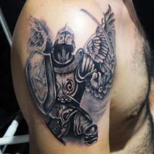 27 Warrior Angel Tattoos Designs Images And Ideas regarding sizing 1600 X 1600