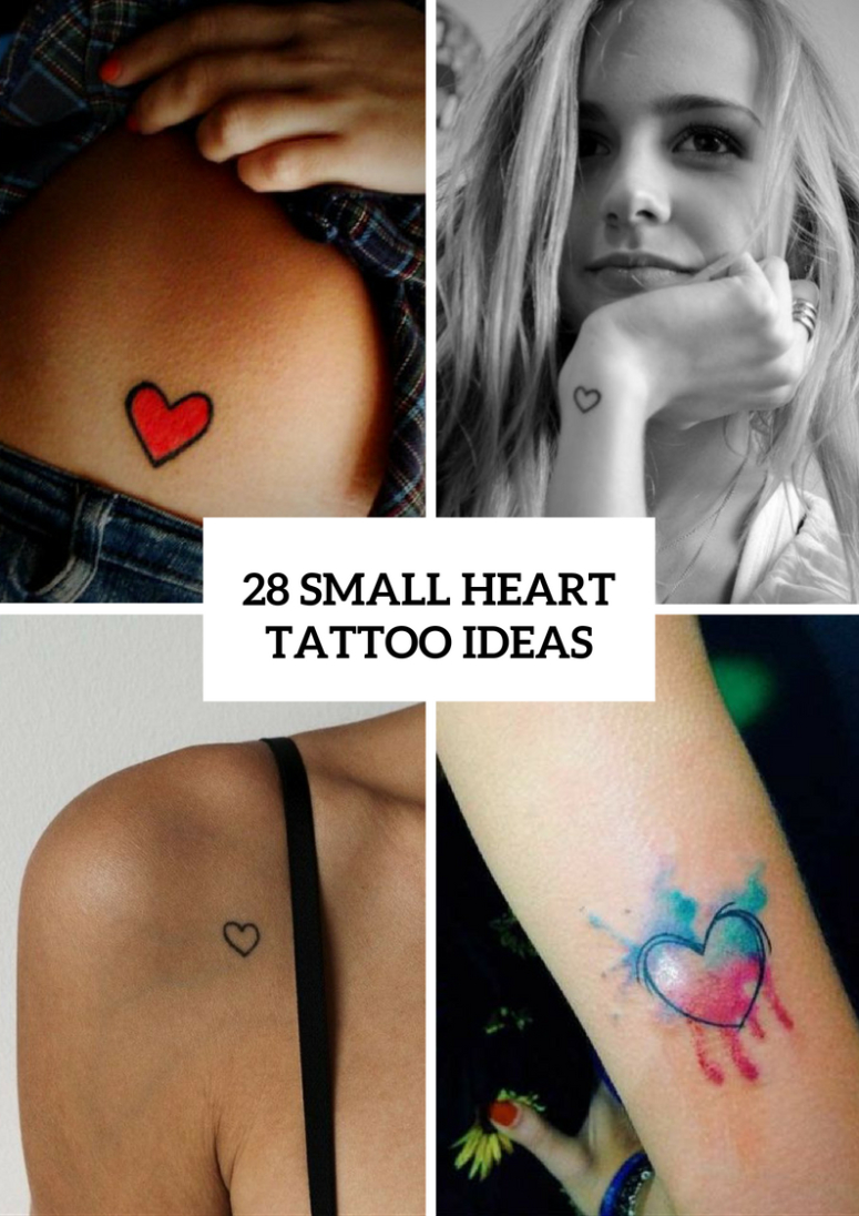 28 Cute Small Heart Tattoo Ideas For Women Styleoholic with regard to proportions 775 X 1096