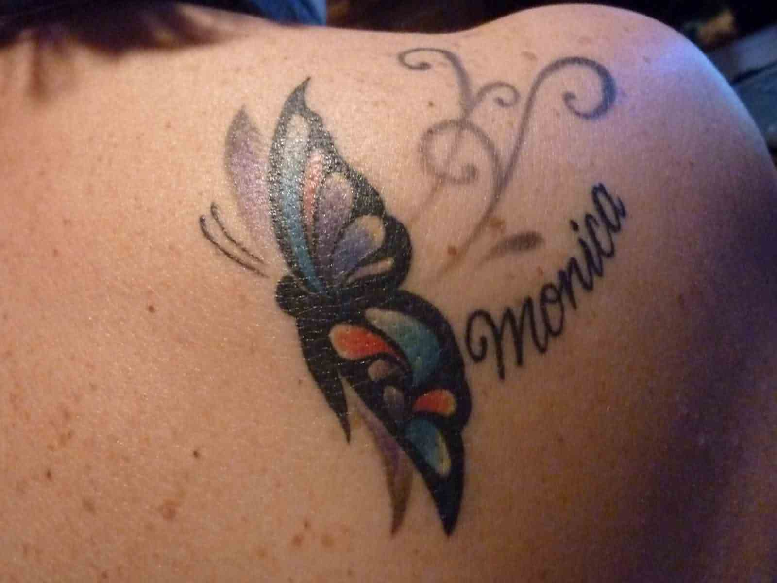 28 Name Tattoos On Shoulder in sizing 1600 X 1200