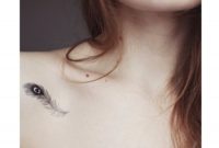 30 Collar Bone Feather Tattoos in proportions 900 X 1125