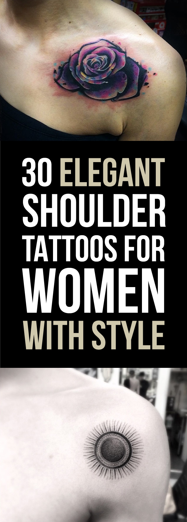 30 Elegant Shoulder Tattoos For Women With Style Tattooblend for measurements 635 X 1771