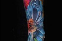 30 Fabulous Floral Sleeve Tattoos For Women Tattoos Colorful pertaining to dimensions 635 X 1483