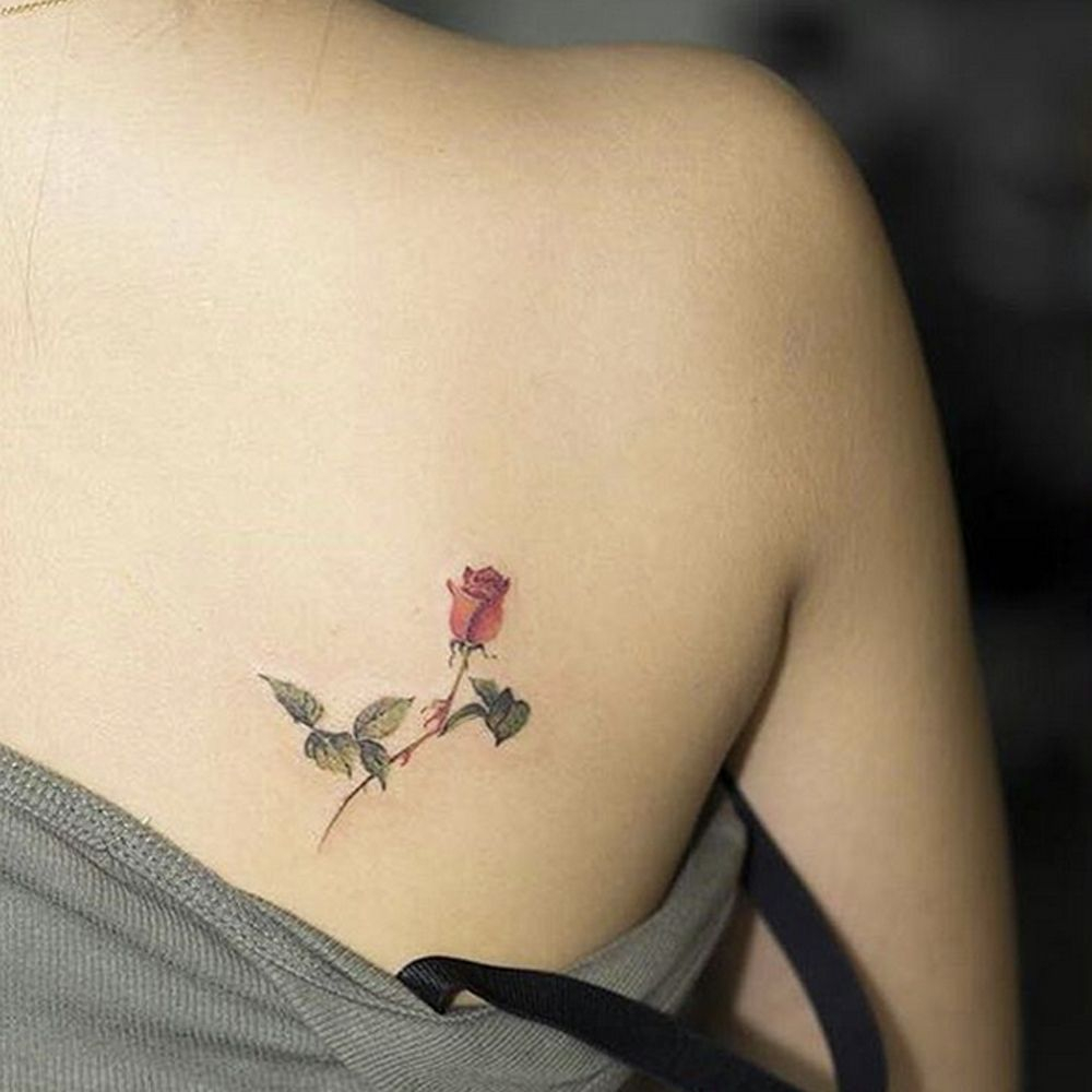 30 Small Tattoos Every Girl Will Love Inked Tattoos Rose in proportions 1000 X 1000