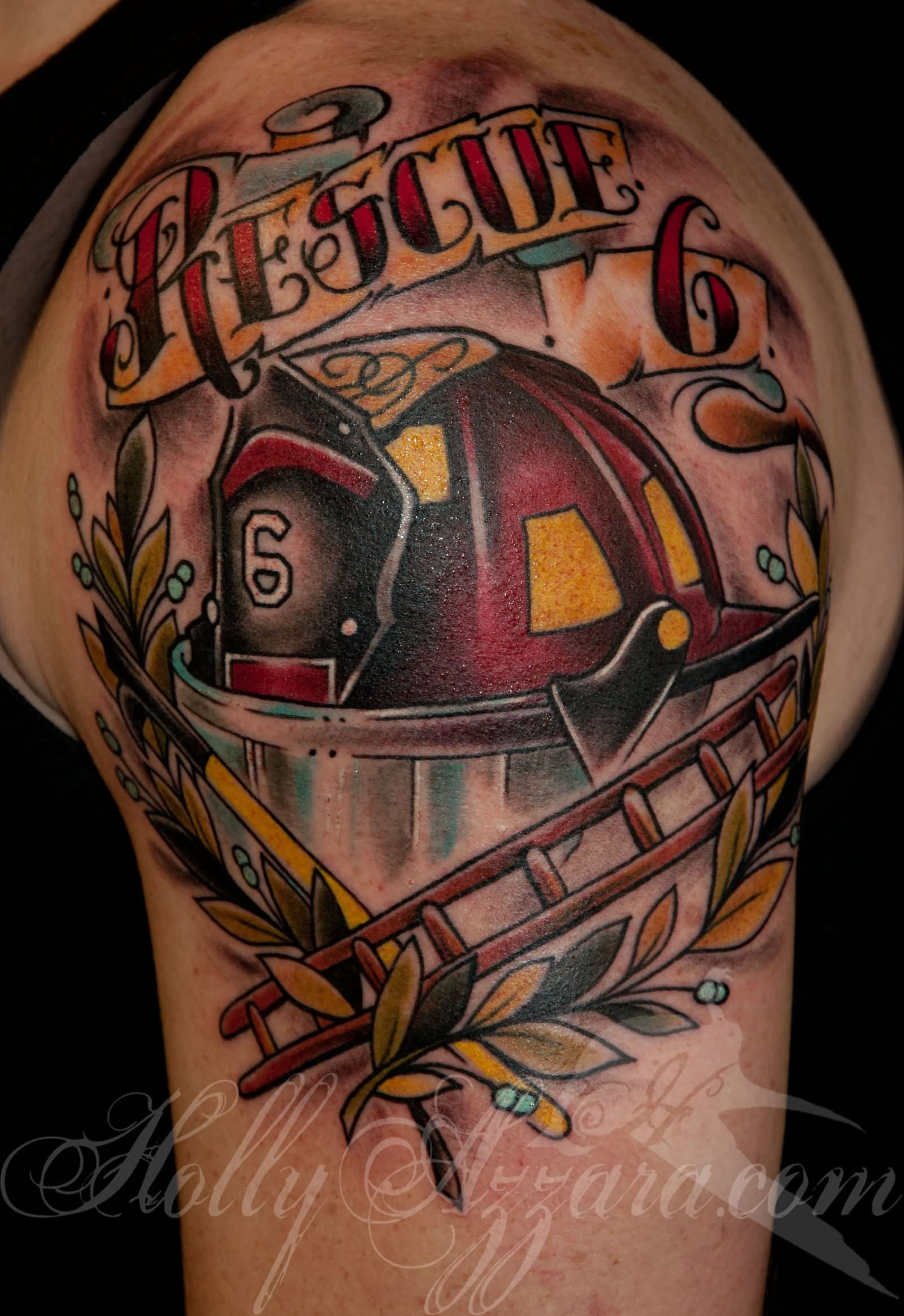 35 Firefighter Helmet Tattoos with regard to size 1600 X 2329