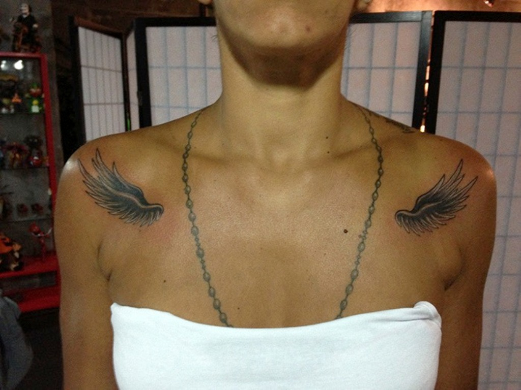 35 Graceful Wings Shoulder Tattoos inside sizing 1024 X 768