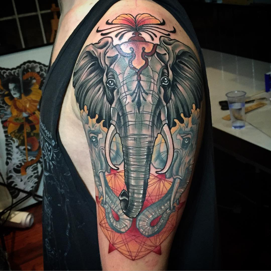 35 Neo Elephant Tattoos throughout size 1080 X 1080