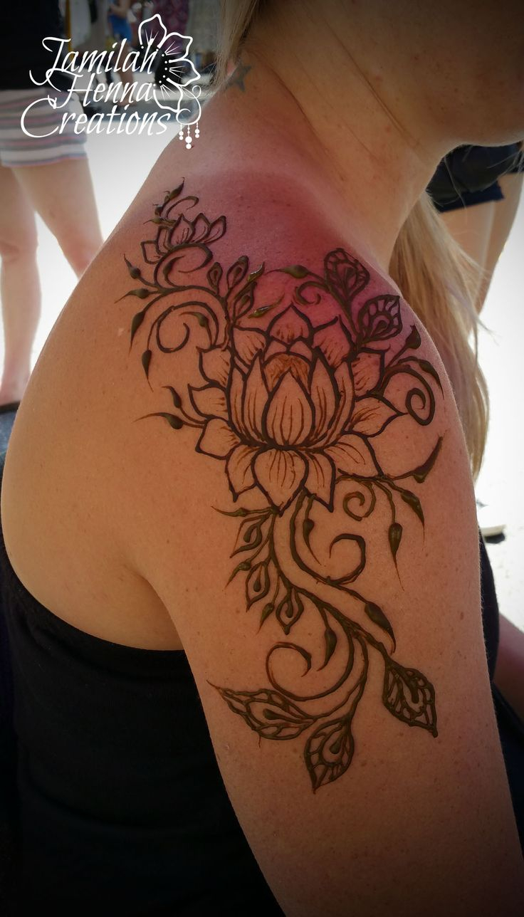 39 Lotus Tattoos On Shoulder with regard to measurements 736 X 1288