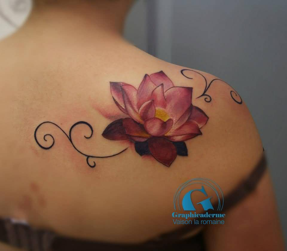 39 Lotus Tattoos On Shoulder with regard to measurements 960 X 840