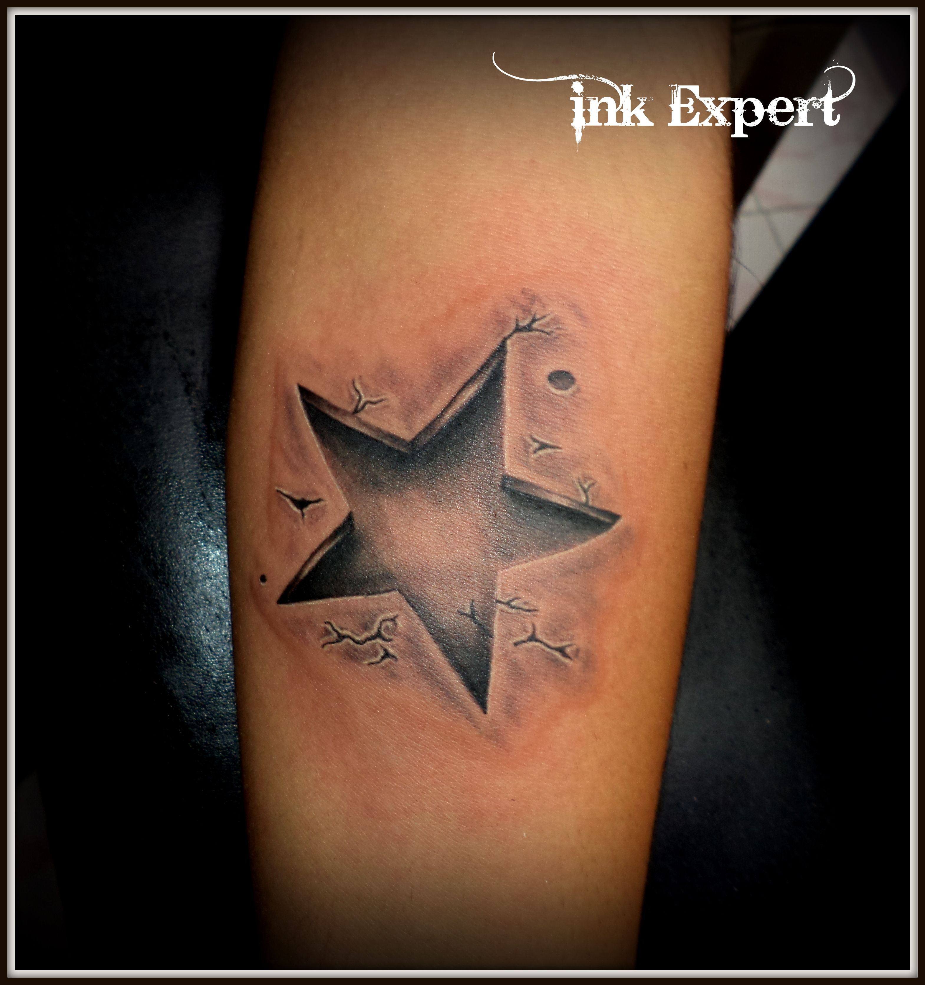 3d Star Tattoo Done Raj Yadav 919033666765 Star Tattoos Best throughout measurements 3139 X 3340