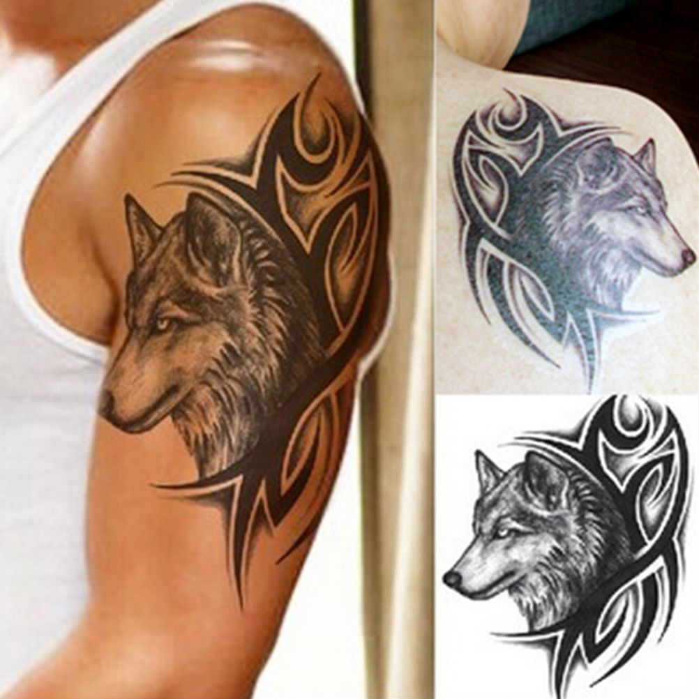 40 Tribal Wolf Tattoo Ideas And Designs Tats N Rings regarding size 1002 X 1002
