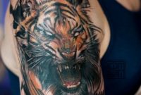 41 Tremendous Tiger Shoulder Tattoos Tattoos Three Tattoos with regard to dimensions 768 X 1160