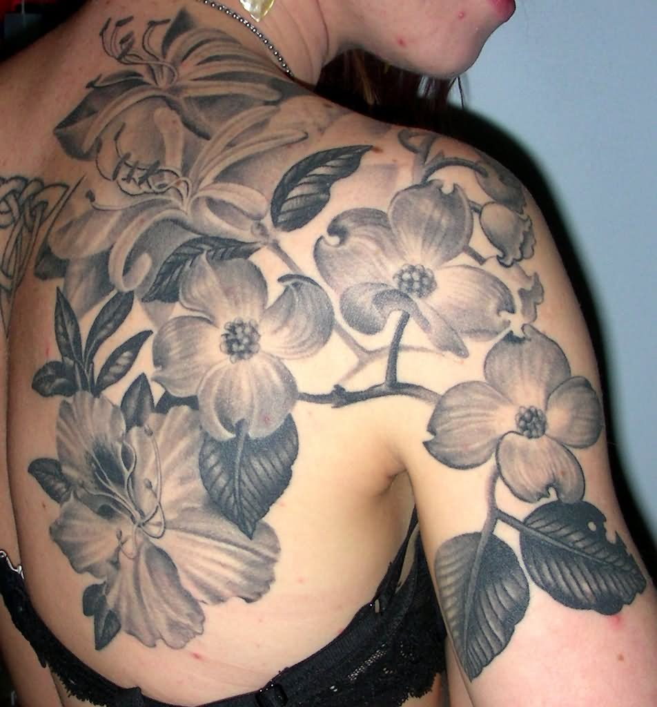 42 Black And White Orchid Tattoos pertaining to sizing 952 X 1024