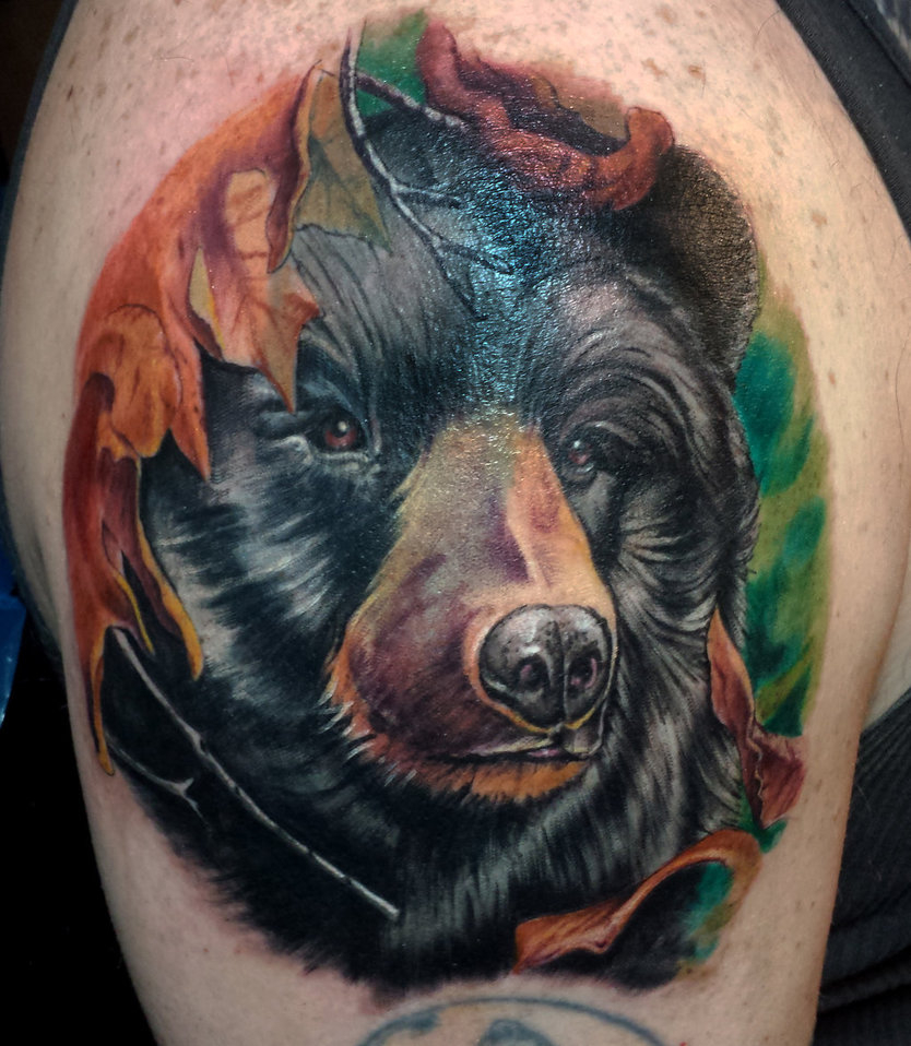 45 Awesome Bear Tattoos pertaining to measurements 834 X 958