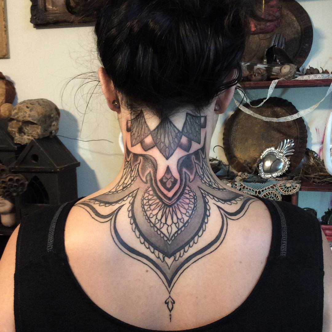 45 Back Of The Neck Tattoo Designs Meanings Way To The Mind2019 within dimensions 1080 X 1080