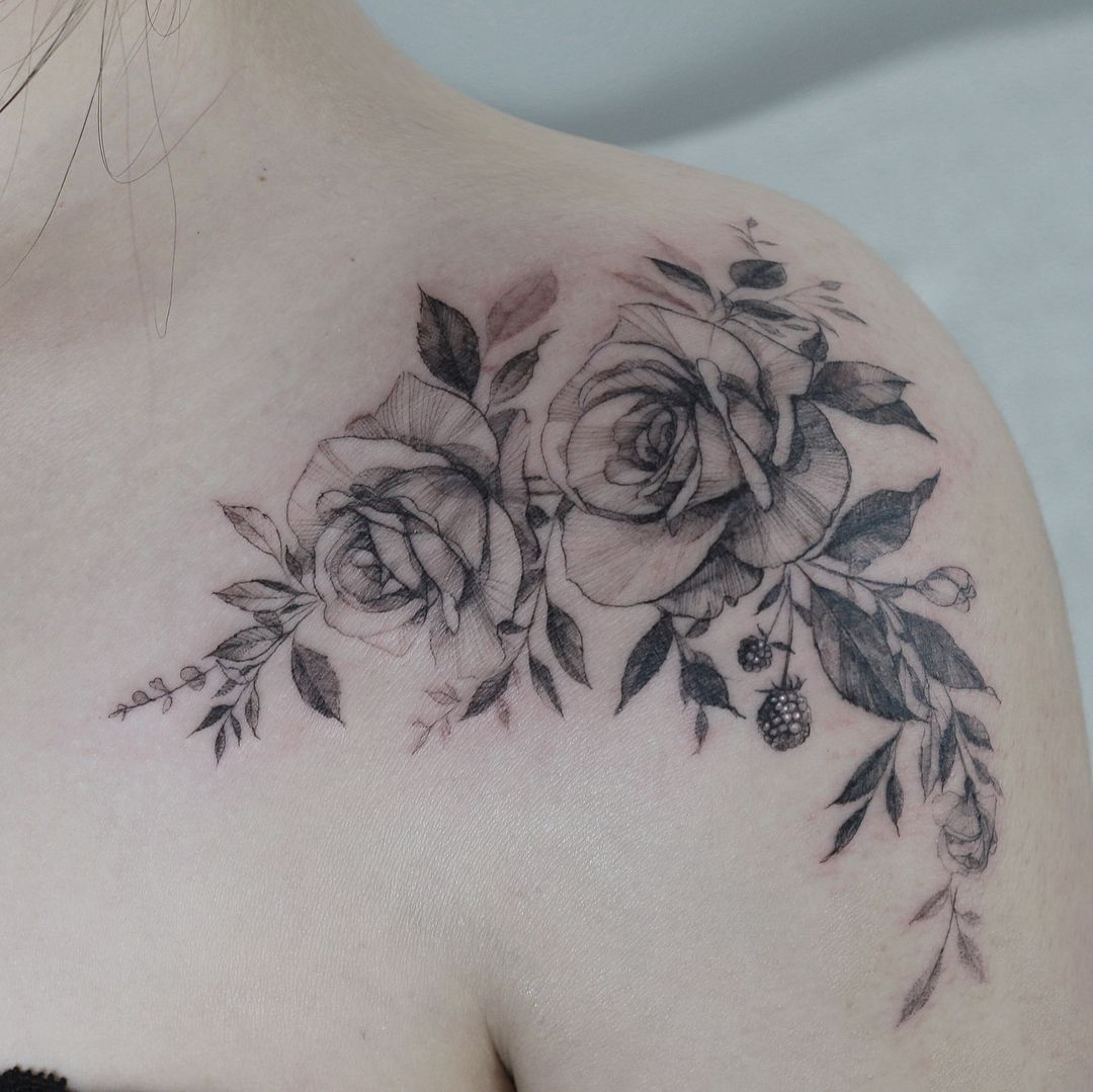 45 Front Shoulder Tattoo Designs For Beautiful Women 2019 Page 20 regarding sizing 1080 X 1079