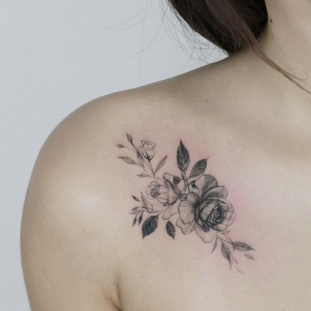 Shoulder Tattoos Woman • Half Sleeve Tattoo Site