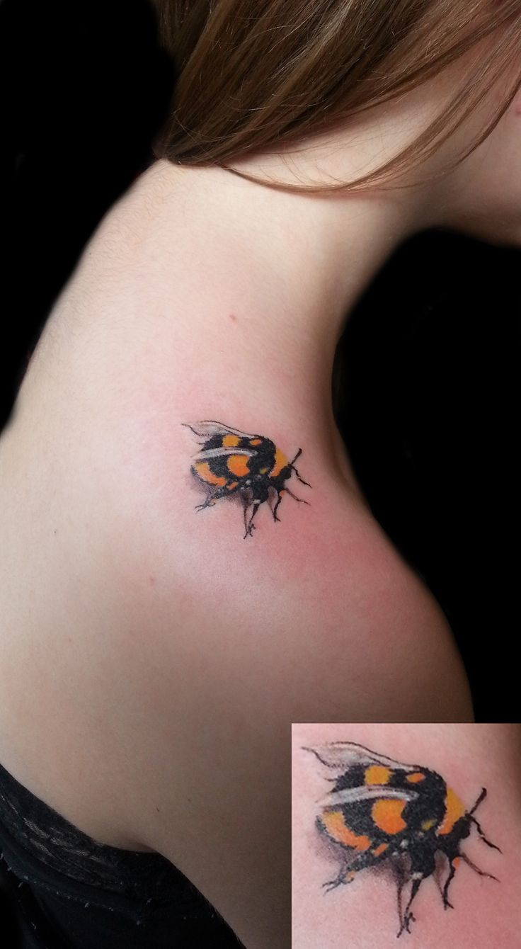 45 Latest Bumblebee Tattoos Collection regarding dimensions 736 X 1340
