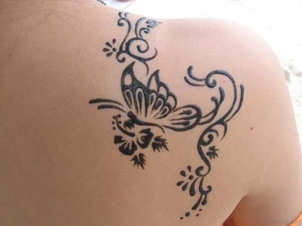 45 Lovely Henna Tattoo On Shoulder inside measurements 1024 X 768