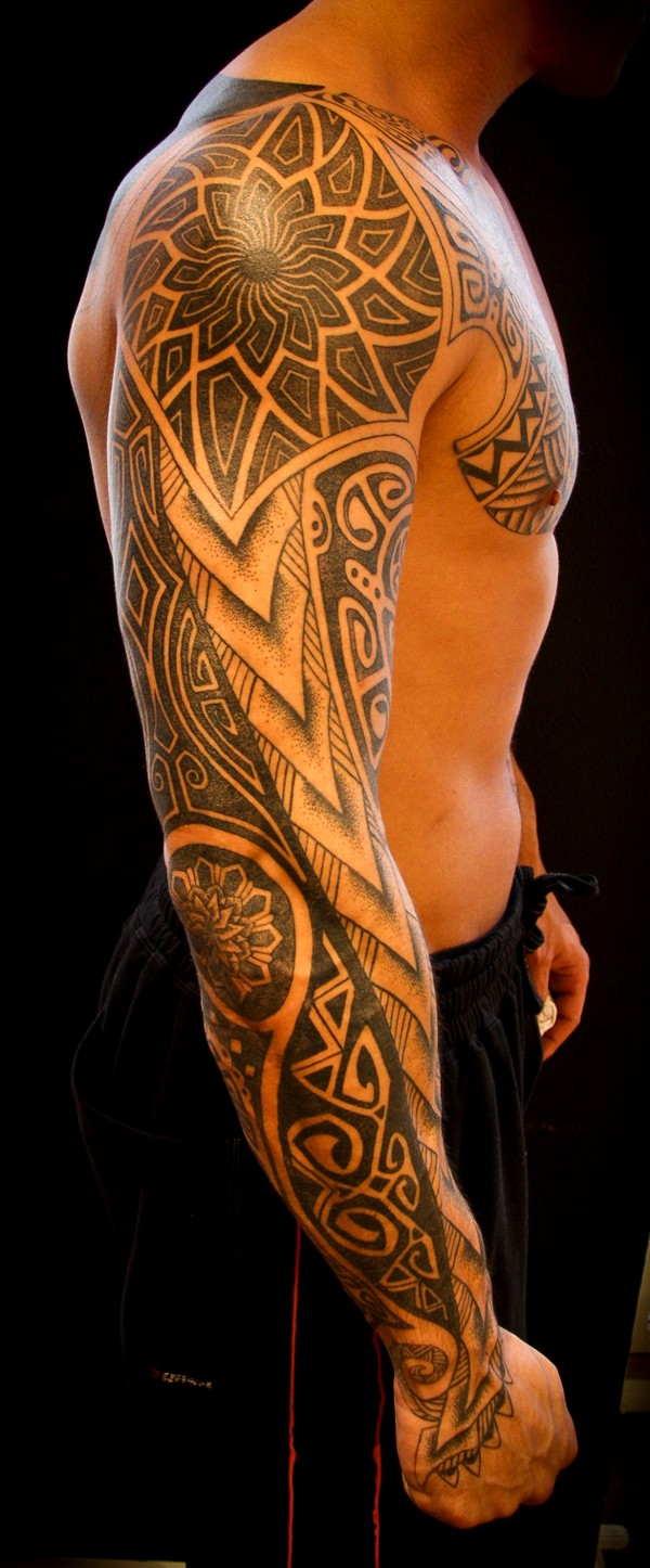 48 Coolest Polynesian Tattoo Designs in size 600 X 1446