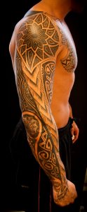 48 Coolest Polynesian Tattoo Designs intended for dimensions 600 X 1446