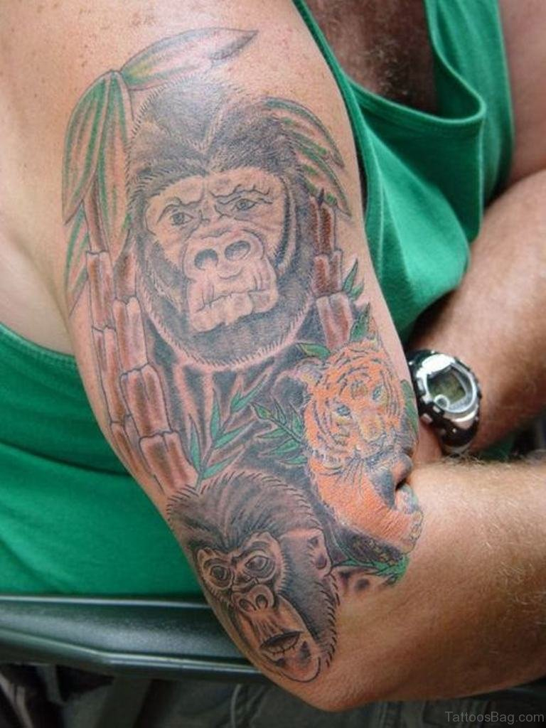 49 Excellent Monkey Shoulder Tattoos with measurements 768 X 1024