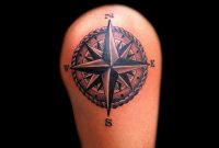 50 Amazing Compass Tattoos On Shoulder pertaining to proportions 1024 X 768