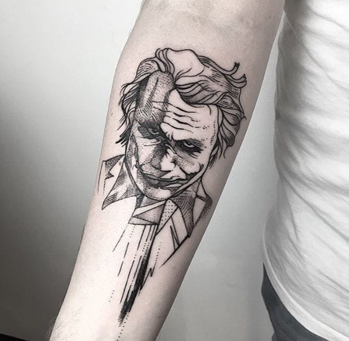 50 Joker Tattoo Designs And Meaning Explained Tats N Rings inside proportions 1206 X 1177