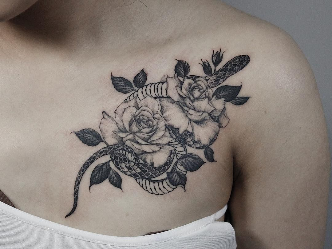 50 Snake Tattoos For Women 2019 Tattoos Tattoos Flower throughout measurements 1080 X 810