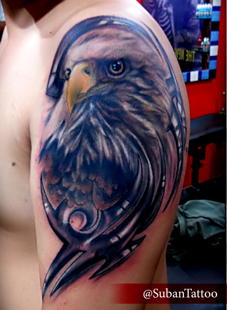 52 Eagle Shoulder Tattoos Ideas And Meanings intended for size 900 X 1227