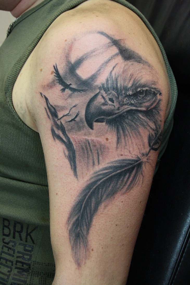 52 Eagle Shoulder Tattoos Ideas And Meanings within dimensions 730 X 1095