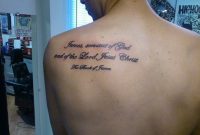 52 Religious Bible Verses Tattoos Designs On Back throughout size 1024 X 768