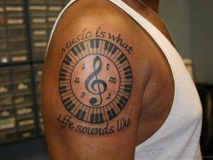 54 Attractive Music Tattoos For Shoulder inside measurements 1024 X 768