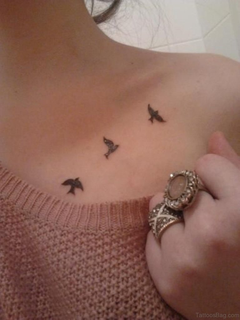 55 Favorite Birds Tattoos On Chest pertaining to sizing 768 X 1024