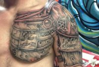 55 Great Armor Tattoos For Chest throughout sizing 768 X 1024