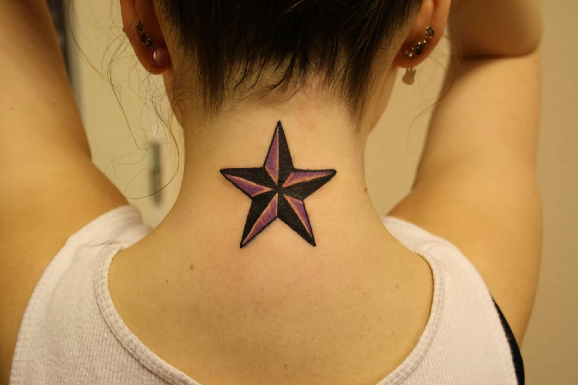 56 Awesome Star Tattoos On Neck regarding sizing 2000 X 1333