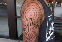 56 Mechanical Gear Tattoos within sizing 1080 X 1080