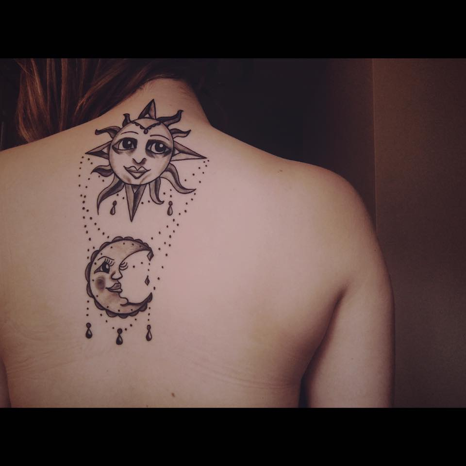 56 Wonderfully Artistic Sun And Moon Tattoo Ideas For Every Taste with proportions 960 X 960