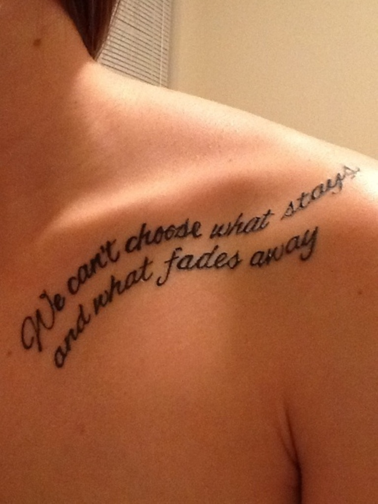 57 Awesome Quotes Shoulder Tattoos regarding measurements 768 X 1024