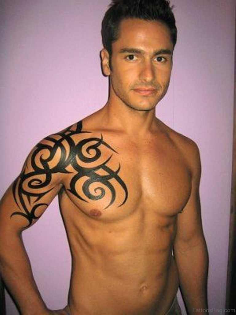 59 Great Tribal Tattoos On Chest within measurements 768 X 1024