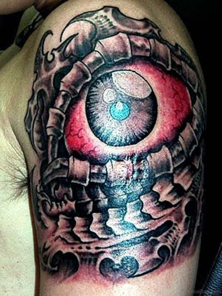 60 Superb Eye Tattoos For Shoulder in size 768 X 1024