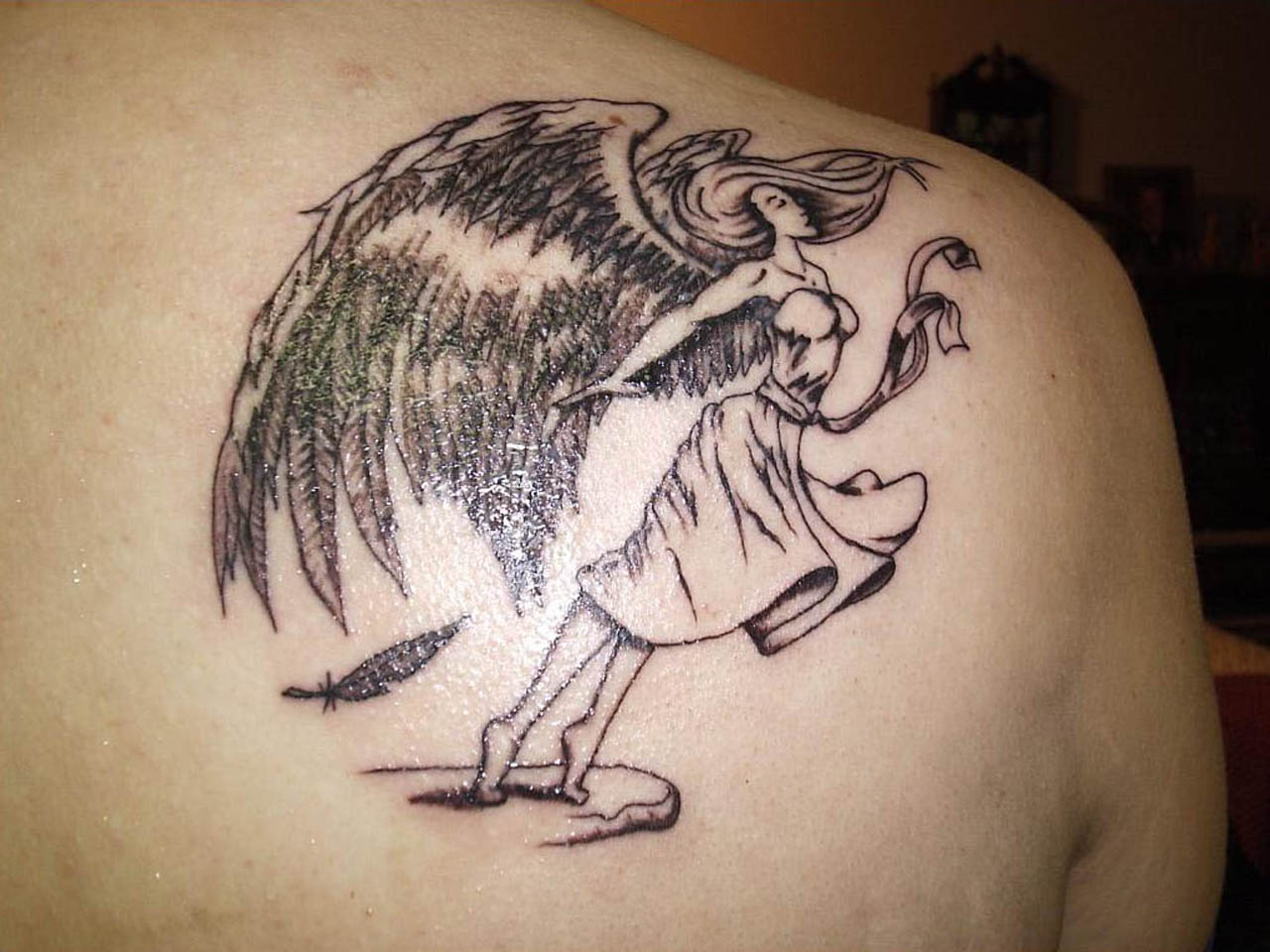 65 Angel Tattoos For Men Shoulder in size 1280 X 960