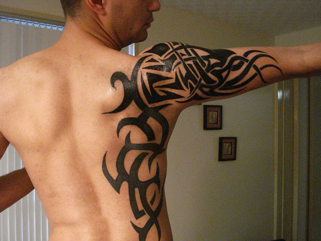 69 Traditional Tribal Shoulder Tattoos regarding sizing 1024 X 768