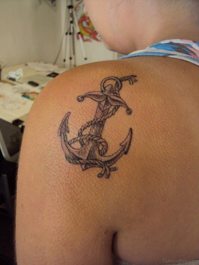 70 Stunning Anchor Tattoos Designs On Shoulder for proportions 768 X 1024