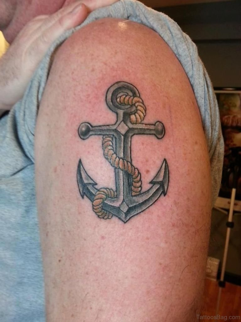 70 Stunning Anchor Tattoos Designs On Shoulder in dimensions 768 X 1024