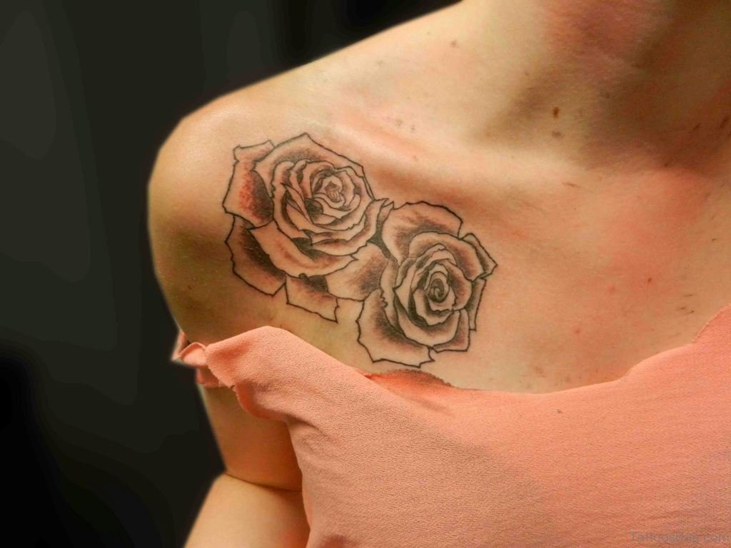 72 Fashionable Vintage Flower Tattoo On Shoulder intended for size 1024 X 768